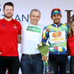 Europcar Mountains Overall, Jelly Belly P/M Maxxis UCI Continental Team’s Ulises Alfedo Castillo Soto with Robert Sansom, Lisa Flynn and Colm Brady, Europcar  25/5/2018